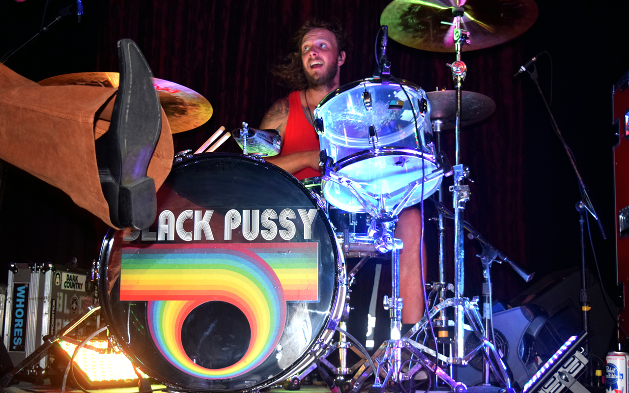 Black Pussy plays Crowbar in Ybor City, Florida on August 19, 2016.