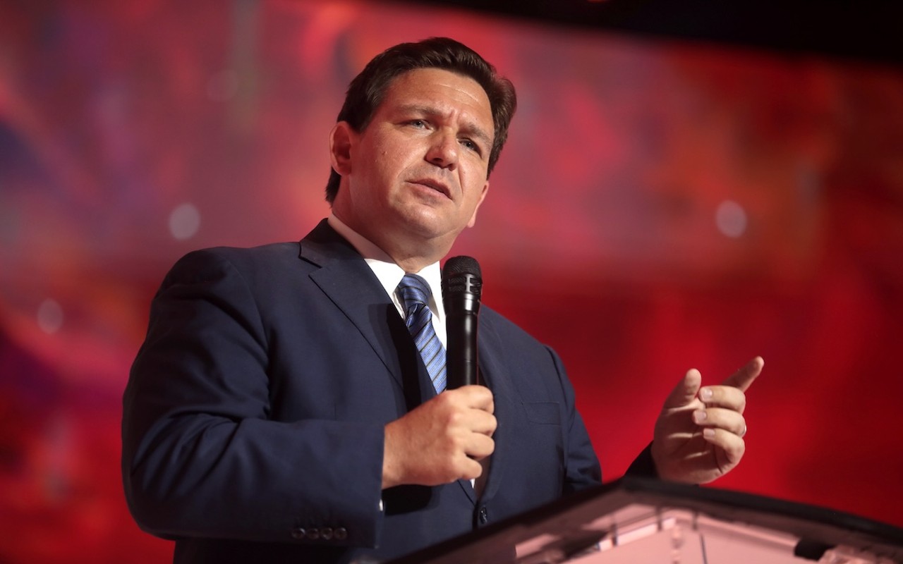 Governor Ron DeSantis at Tampa Convention Center in Tampa, Florida on July 22, 2022.