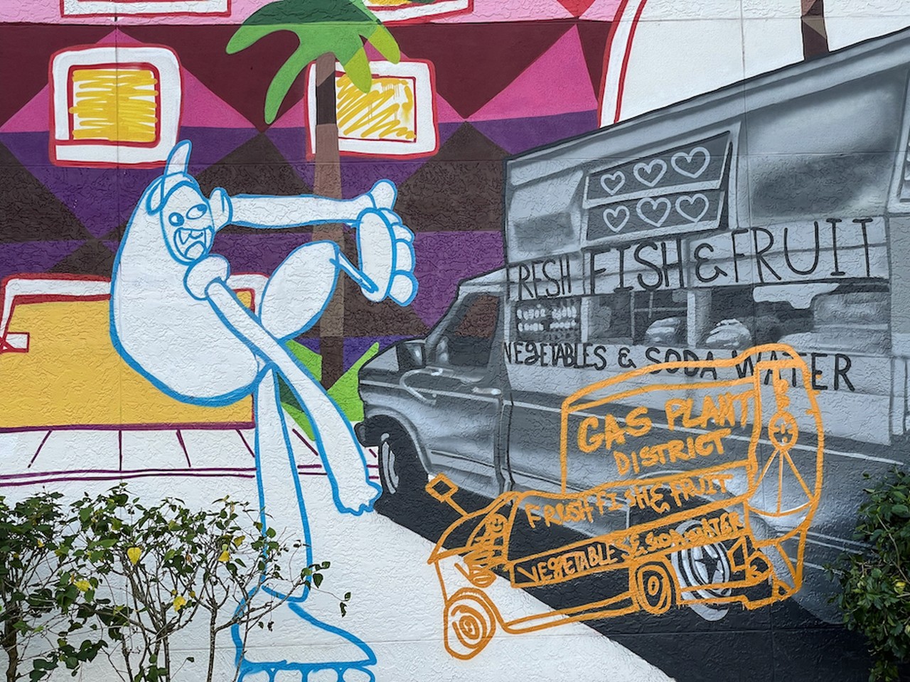 Gas Plant and Laurel Park neighborhood reunion brings new mural to St. Pete’s Campbell Park