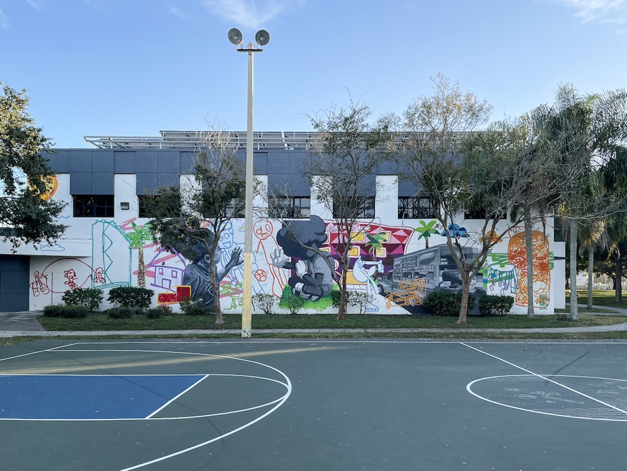 Gas Plant and Laurel Park neighborhood reunion brings new mural to St. Pete’s Campbell Park