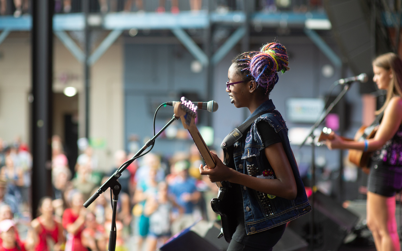 Girls rock Camp St. Pete's 2019 showcase happens at Jannus Live in St. Petersburg, Florida on July 20, 2019.