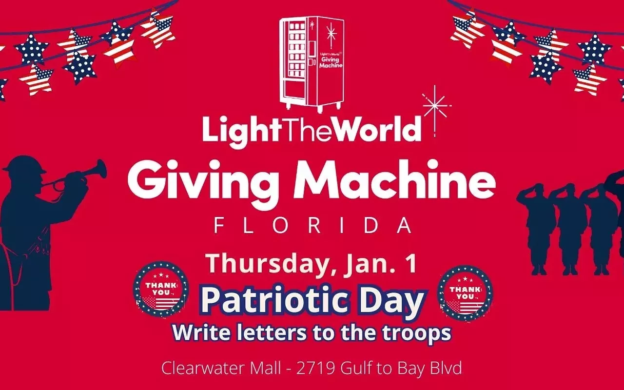 Image: Giving Machine Event with Patriotic/Military Day