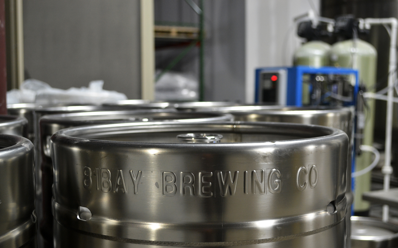 The new brewery's name, 81Bay, is a play on the 813 area code and Tampa Bay.