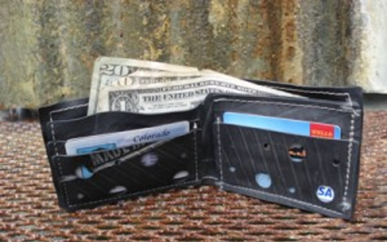 Gotta-have green item: Recycled tire rubber wallet