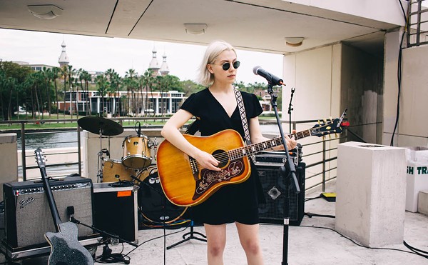 Phoebe Bridgers at Gasparilla Music Festival in Tampa, Florida on March 14, 2017.