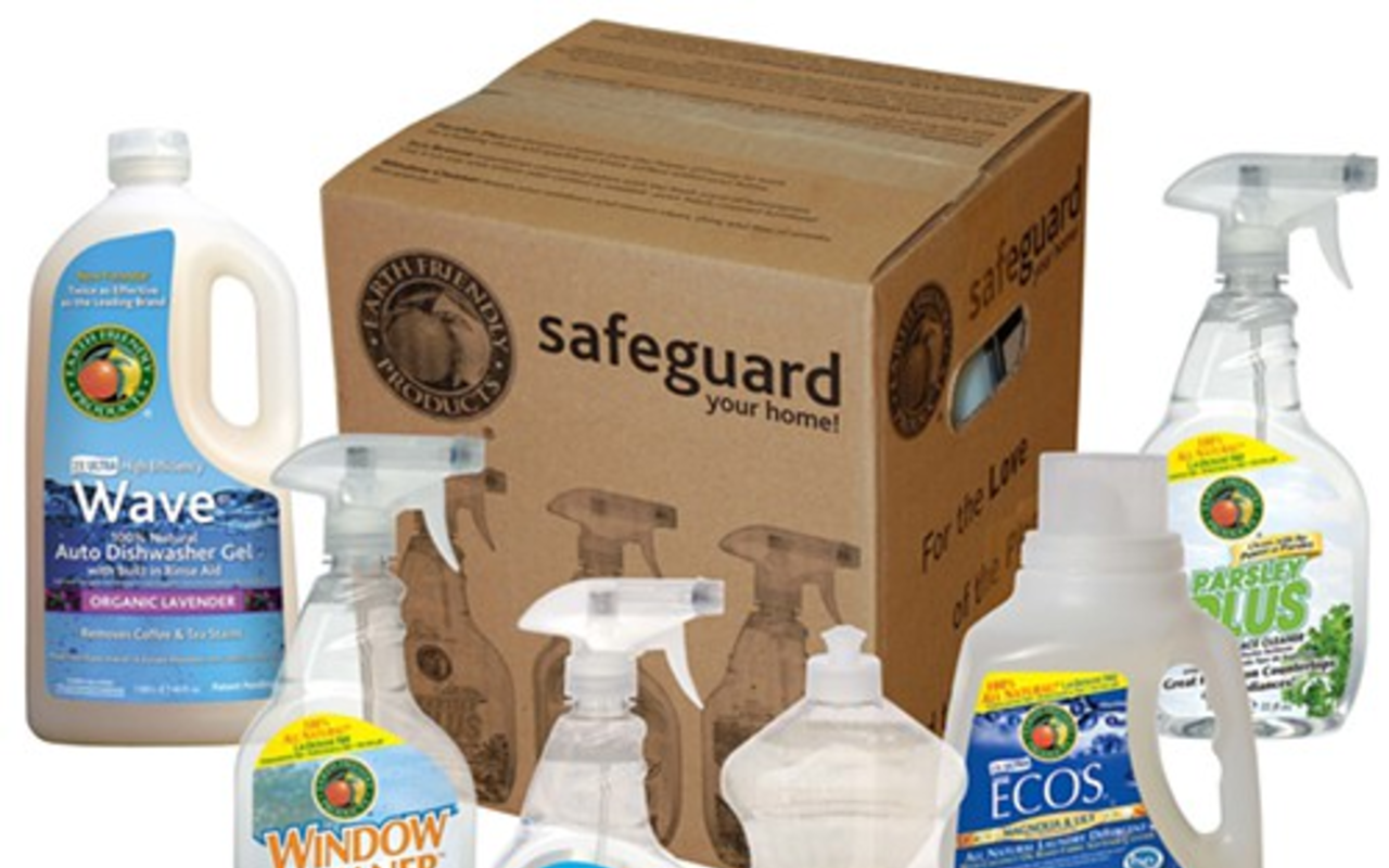 If you’re interested in cleaning greener, there are many sources of natural cleaning recipes online. Or check out the cleaning products aisle at your local natural food store, where you will find a wide range of cleaning formulations safe for your health and the environment. Pictured: Earth Friendly Products' “Safeguard Your Home” retail pack.