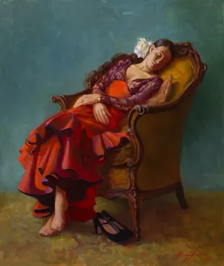 Sabrina oil by Kerry Vosler