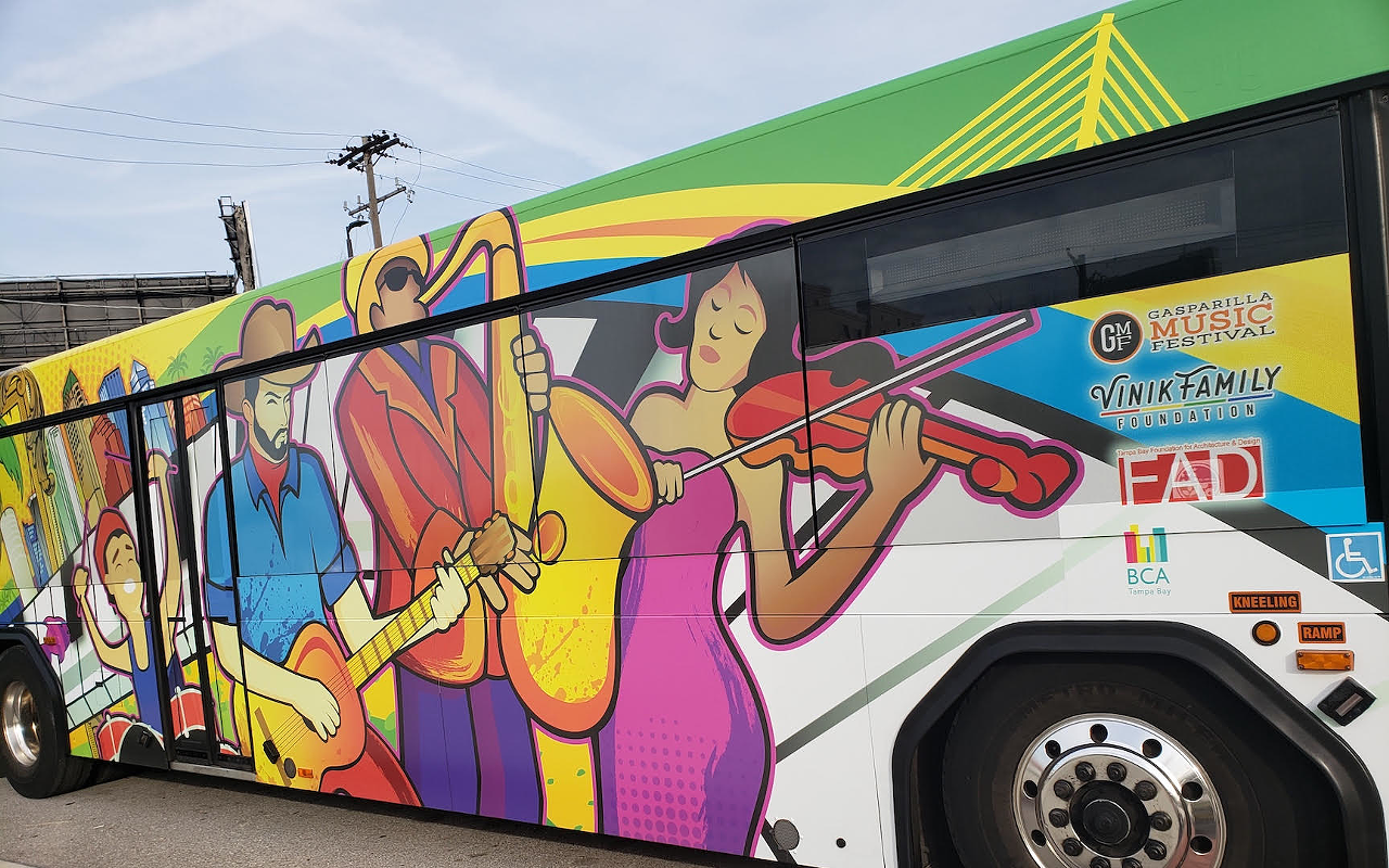 HART is looking for a Tampa Bay artist to design a bus mural