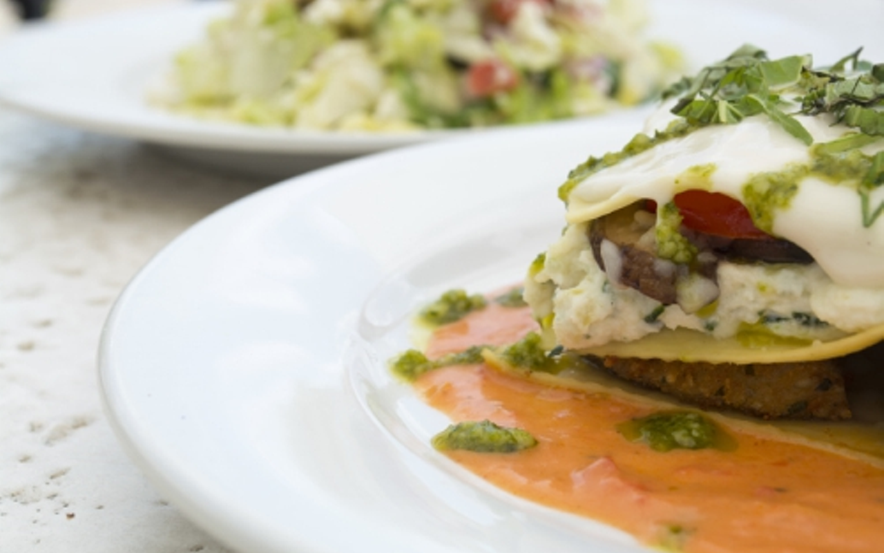 BRIO Tuscan Grille's roasted vegetable lasagna is one dish to enjoy on National Lasagna Day.
