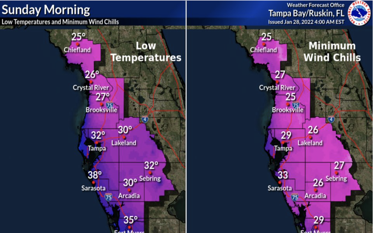 Here's where to find a cold weather shelter in Tampa Bay this weekend