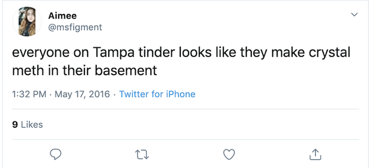 Hilariously accurate tweets about dating in Tampa Bay