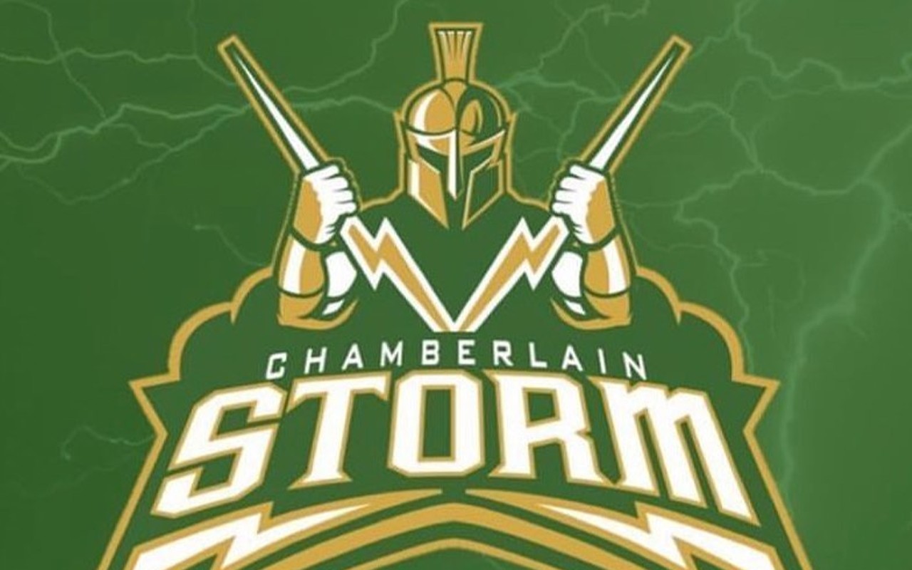The Chamberlain High School Legacy Alliance also shared the Storm logo saying that it was the schools selection, although the school board has not approved it yet.