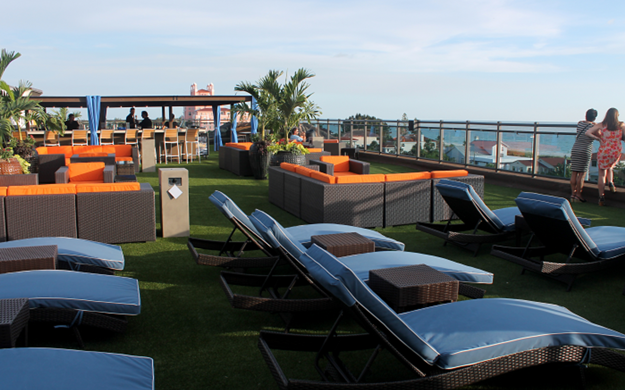 The hotel's 360° Rooftop offers unobstructed views and plenty of seating.