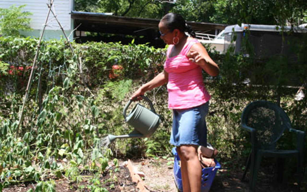 HOMEGROWN: Maria Ortiz is trying to establish a community garden in East Tampa.