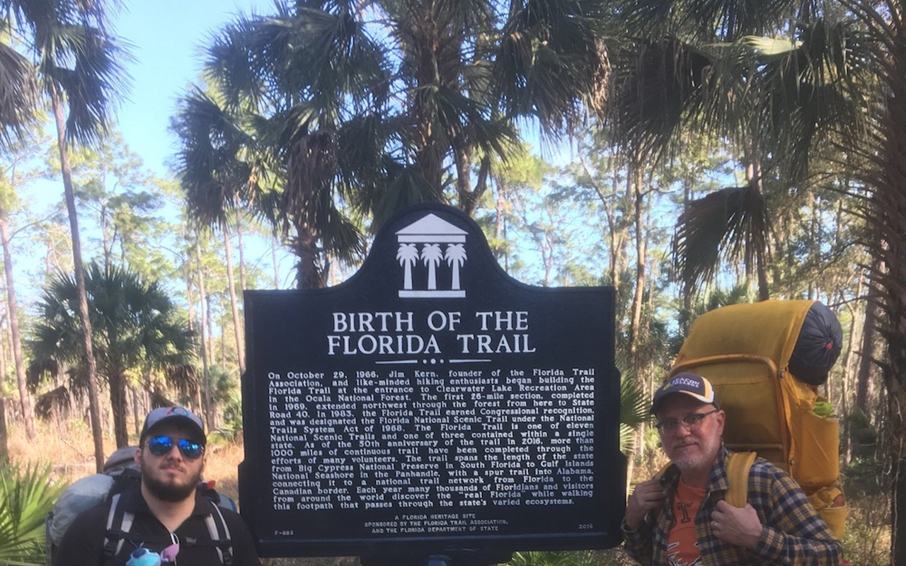 How this St. Petersburg professor and son still bonded on a failed hike on the Florida Trail