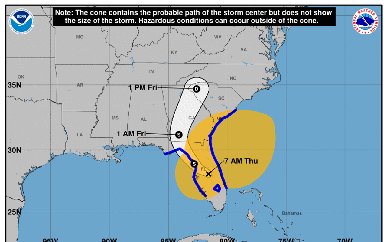 Hurricane Nicole downgraded to tropical storm, as it heads towards Tampa Bay