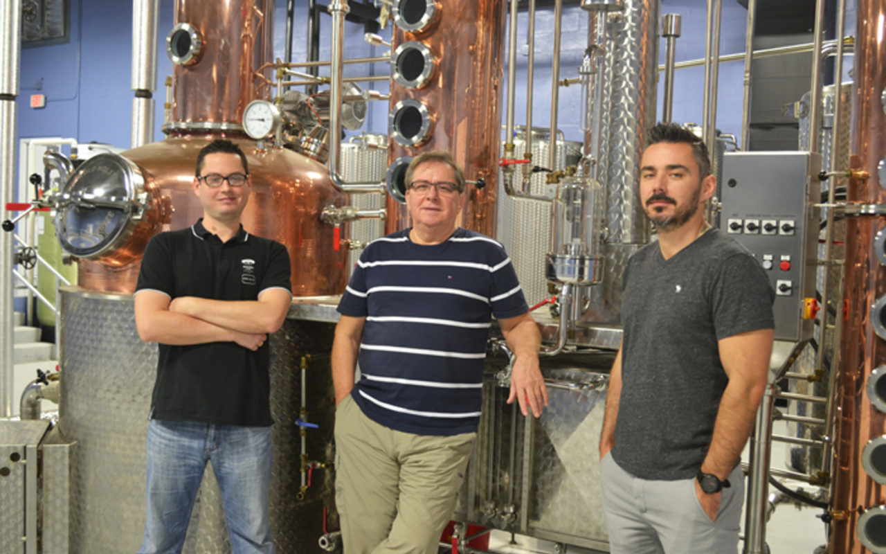 Jacob Kozuba manages the finances, Zbigniew is the head distiller and Matthias handles sales and marketing.