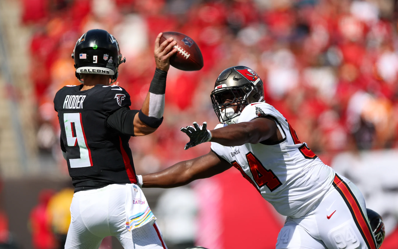 A three-turnover afternoon from Atlanta quarterback Desmond Ridder was just the start of the silliness in the contest between NFC South rivals.