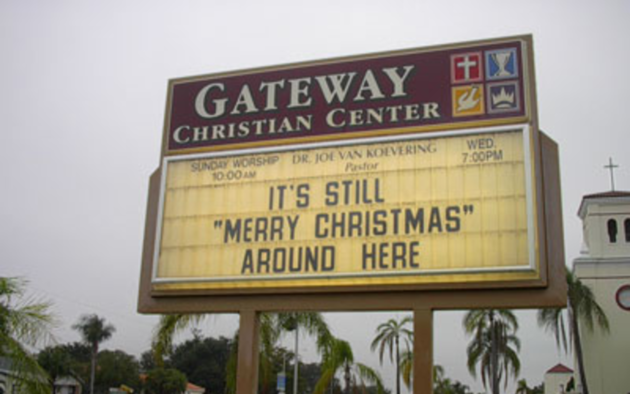 SIGN LANGUAGE: Gateway Christian Center keeps the 'Christ' in 'Christmas.'