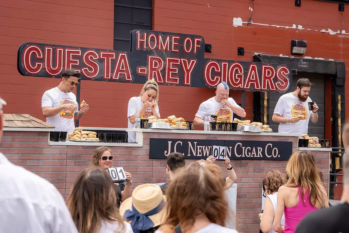 Competitors during Founder's Day 2025 at J.C. Newman Cigar Co. in Tampa Florida.