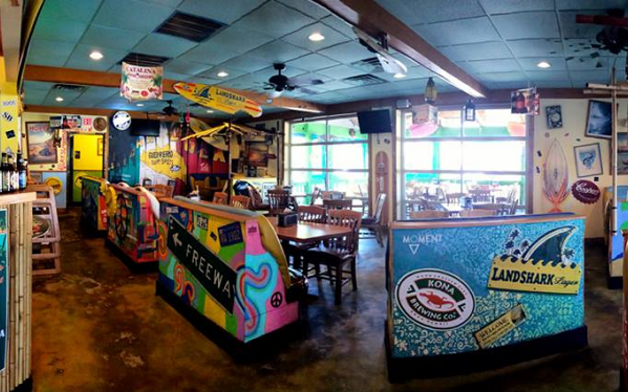 The interior of the first Jimmy Hula's restaurant, located in Winter Park.