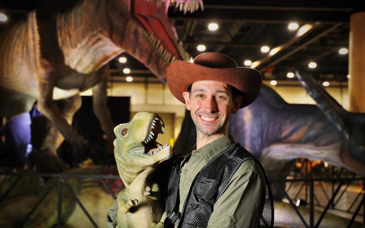 Jurassic Quest's herd of animatronic dinos are displayed throughout the walkable experience in realistic exhibits, with some that are capable of moving and roaring.