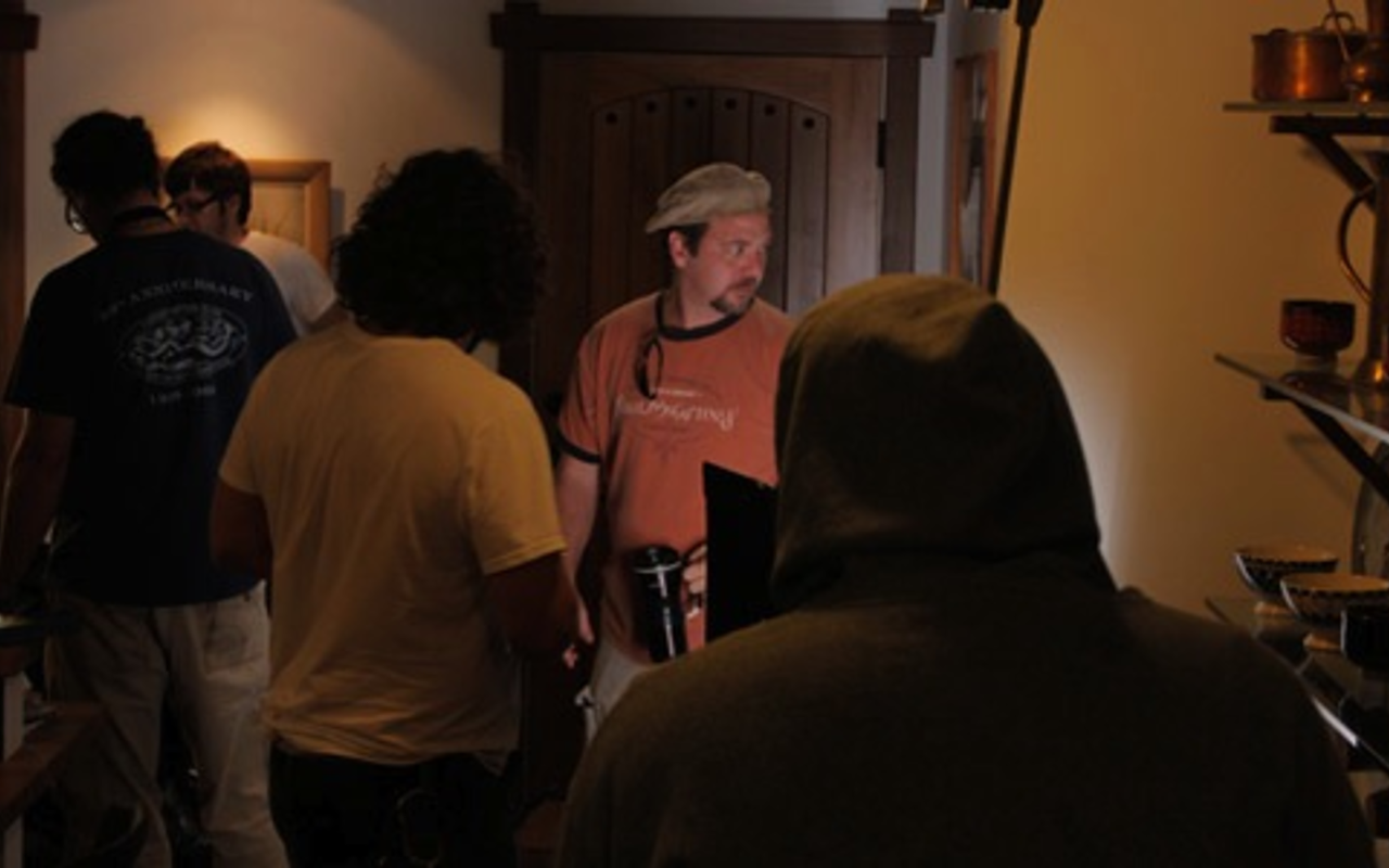 Shawn Paonessa on set during production of The Bedford Devil.