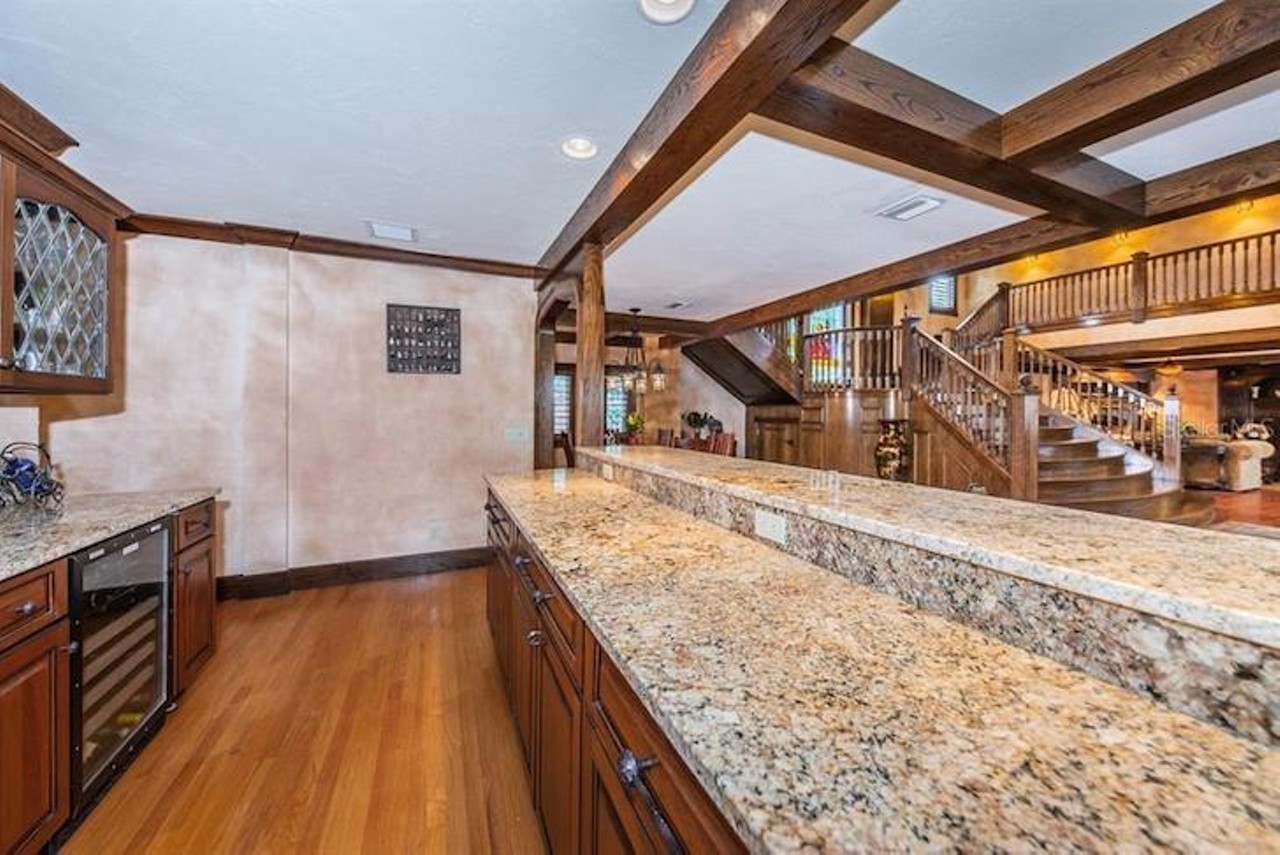 Like any good Medieval-style house, this giant St. Pete Tudor home comes with a 'Great Hall'