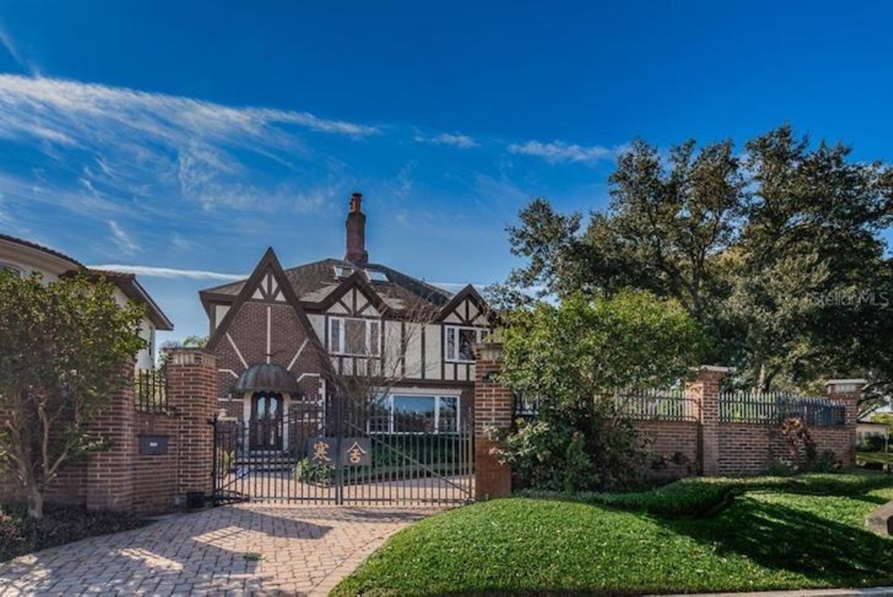 Like any good Medieval-style house, this giant St. Pete Tudor home comes with a 'Great Hall'