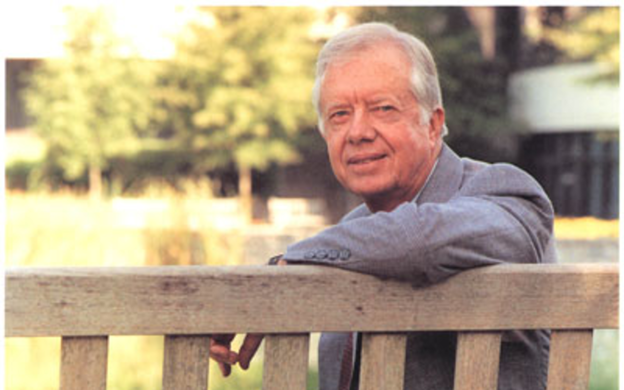 BEST EX: Jimmy Carter at the Carter Center in Atlanta.