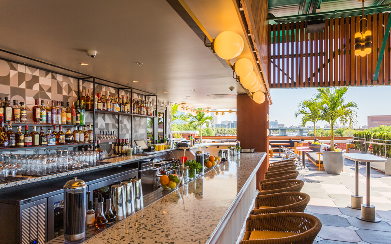 NO KIDS ALLOWED: Wanting to give guests a getaway from the outside world, the rooftop bar is 21-and-up.