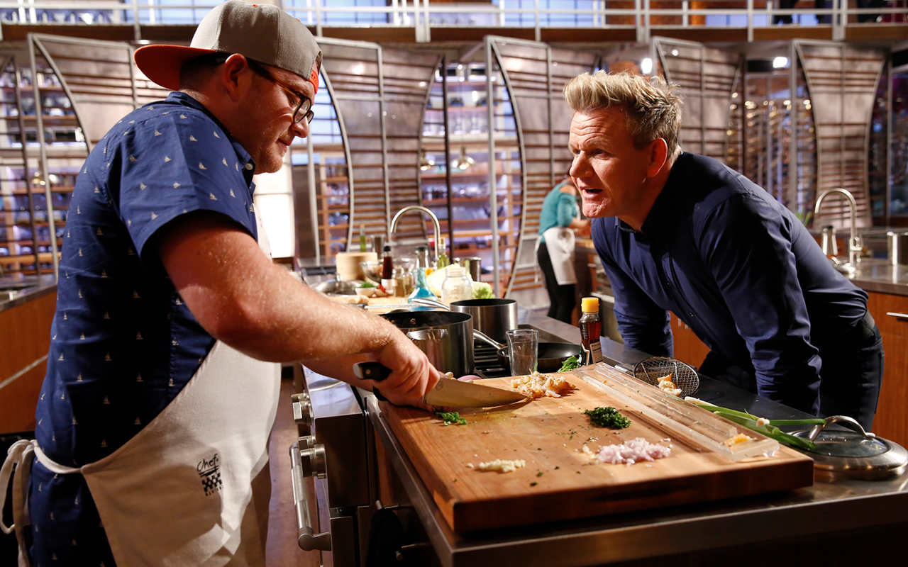 MasterChef competitor Jeff Philbin, who's representing Tampa, during the Episode 12 Skills Test.