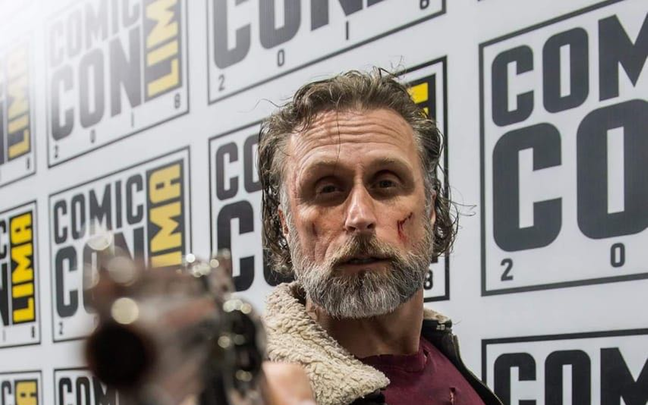 You talking to me? Melbourne cosplayer Cecil 'Grimes' Garner has been appearing at conventions all over the world as Sheriff Rick Grimes since 2015.