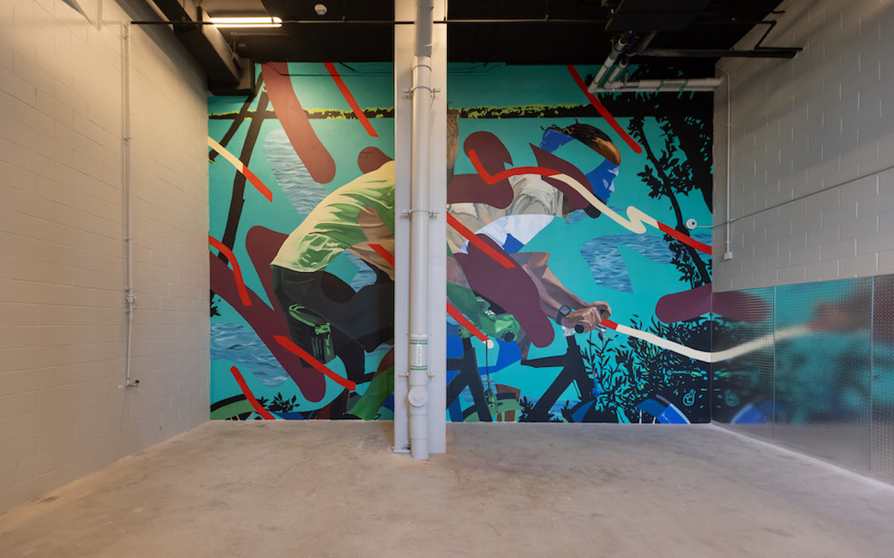 Miami artist Mwanel Pierre-Louis completes new downtown Tampa mural at Heron in Water Street