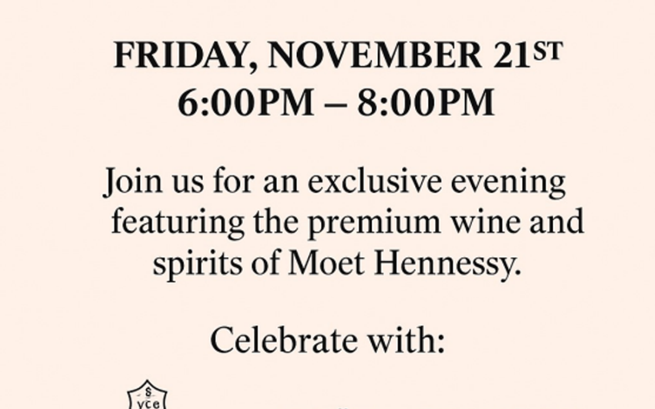 Image: MO&Euml;T HENNESSY Holiday Tasting at Renaissance Tampa