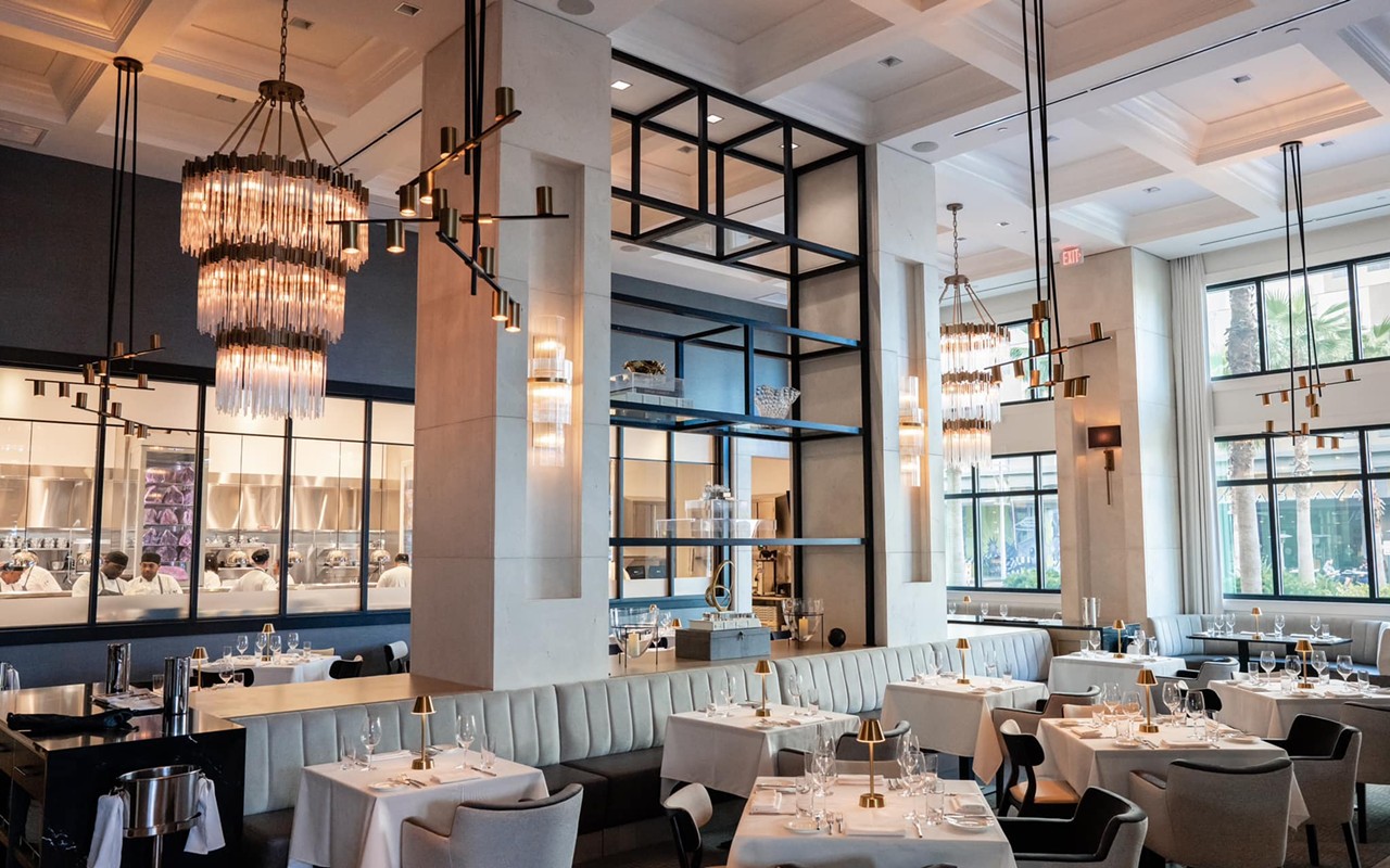The interior of Ponte, one of the three Tampa Bay restaurants recently added to Florida's Michelin guide.
