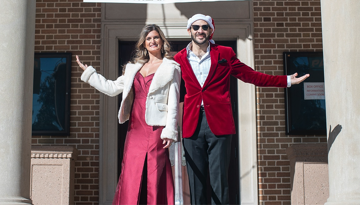Daniela Soledade (L) and Nate Najar