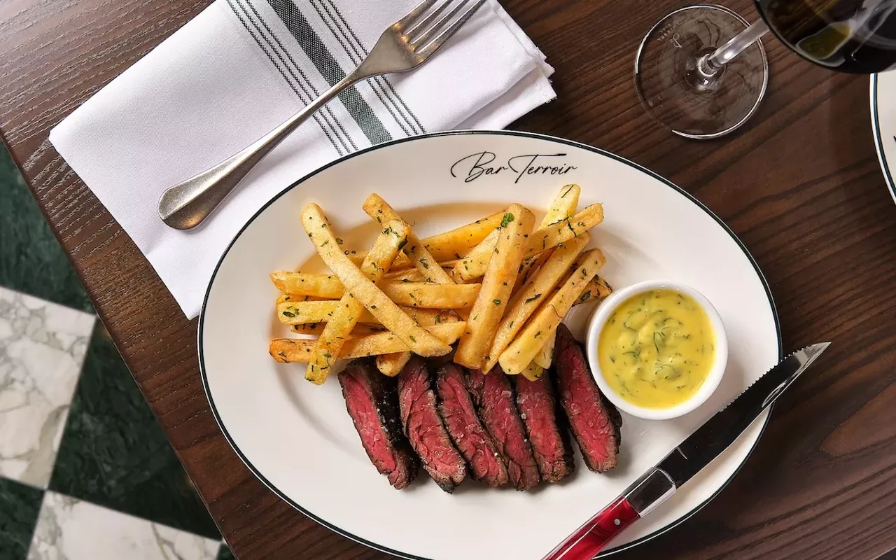 Steak frites at Bar Terroir, opening this summer in Tampa, Florida.