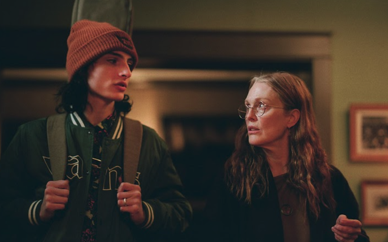 Finn Wolfhard (L) and Julianne Moore appear in 'When You Finish Saving the World' by Jesse Eisenberg, an official selection of the Premieres section at the 2022 Sundance Film Festival.