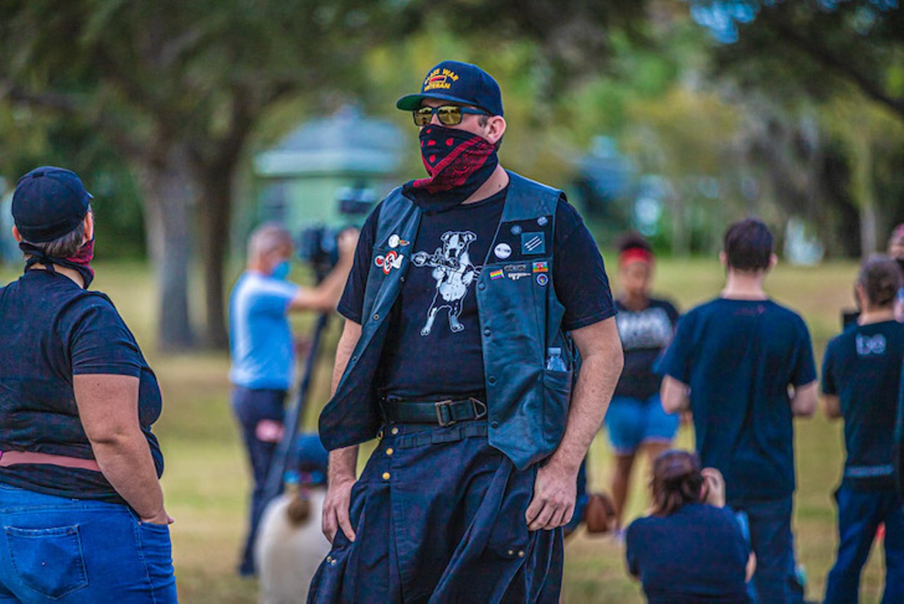 New Port Richey activists ask for answers on recent shooting, endure Proud Boys flashing &#145;white power&#146; signs at Sunday protest
