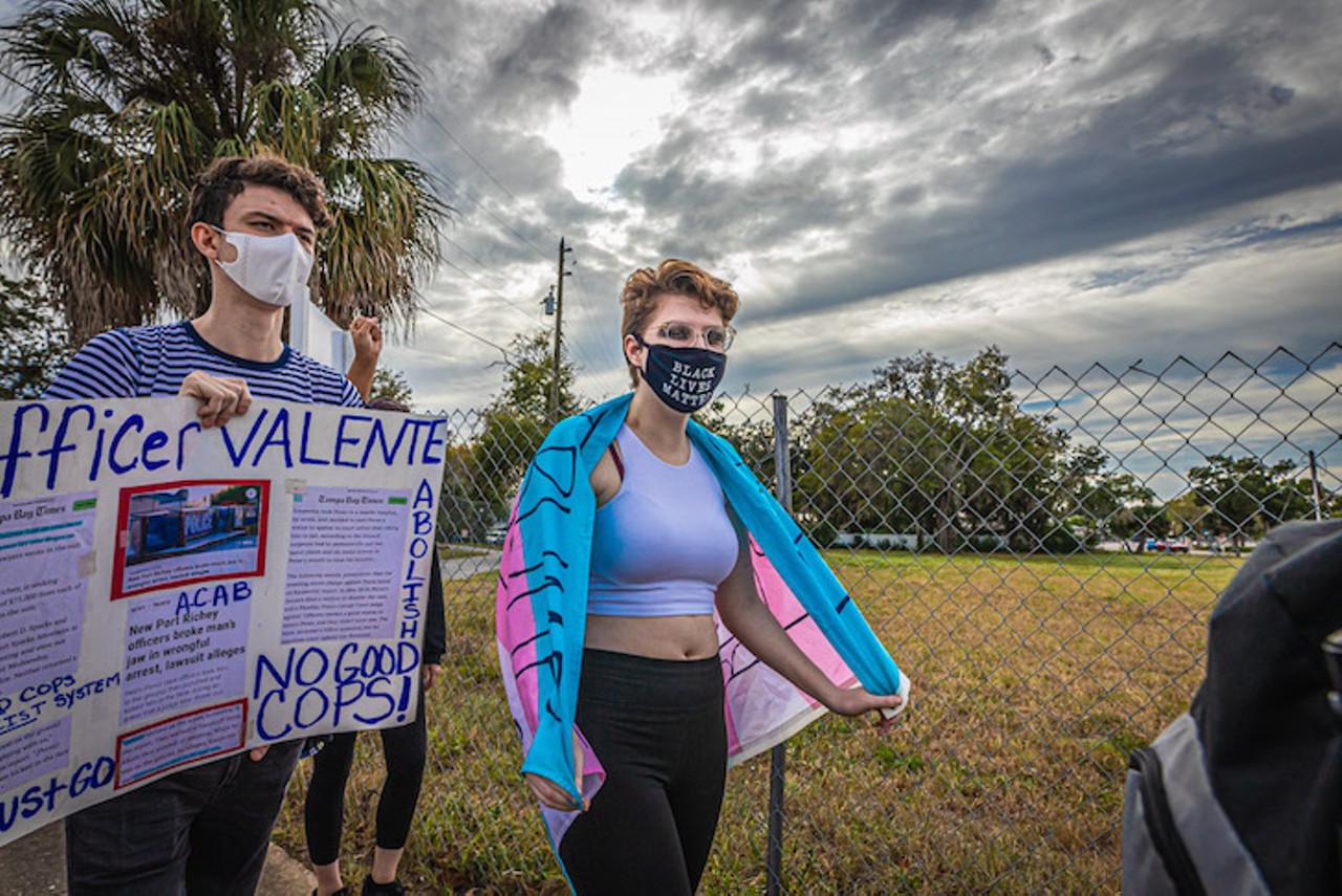 New Port Richey activists ask for answers on recent shooting, endure Proud Boys flashing &#145;white power&#146; signs at Sunday protest
