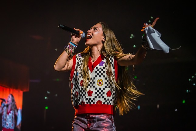 Lauren Daigle plays Amalie Arena in Tampa, Florida on March 1, 2024.