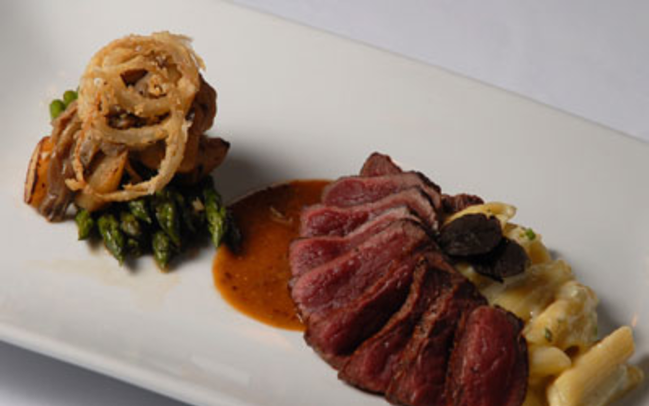 FAN FAVORITE: Among Mise's best dishes is the seared venison paired with brie macaroni and cheese.