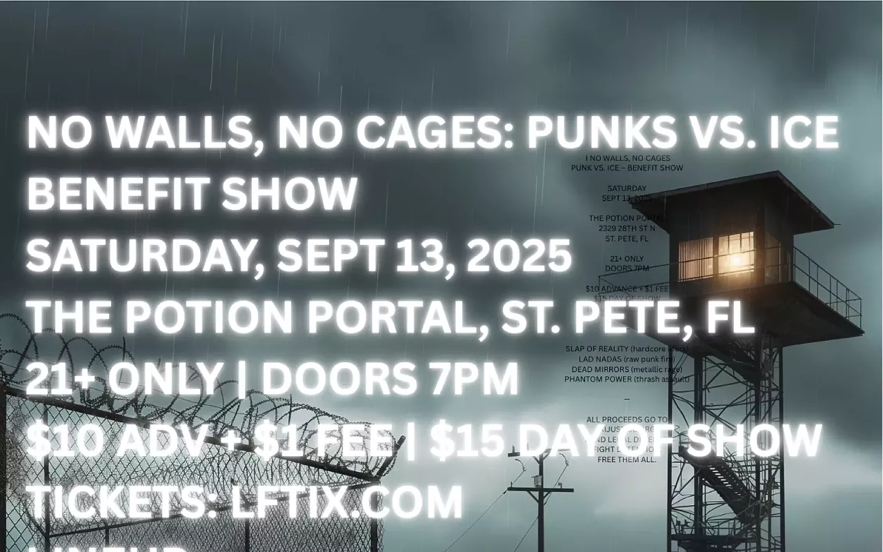 Image: 🔥 NO WALLS, NO CAGES, A PUNKS VS. ICE BENEFIT FOR IMMIGRANT JUSTICE 🔥
