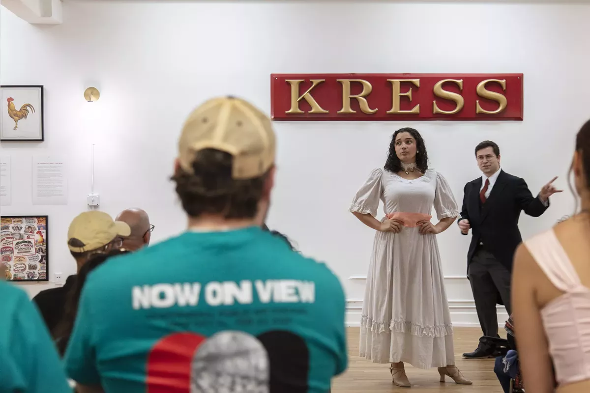 Performance of Erin Lekovic's Ybor Interrupted at Kress Contemporary during Now On View 2