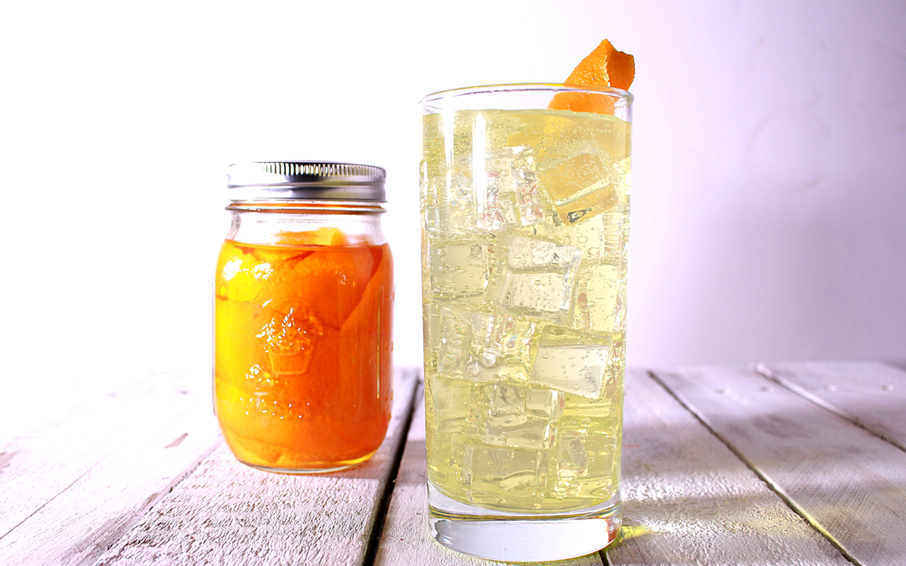 On the Sauce: Orange Peel-Infused Gin Cocktail