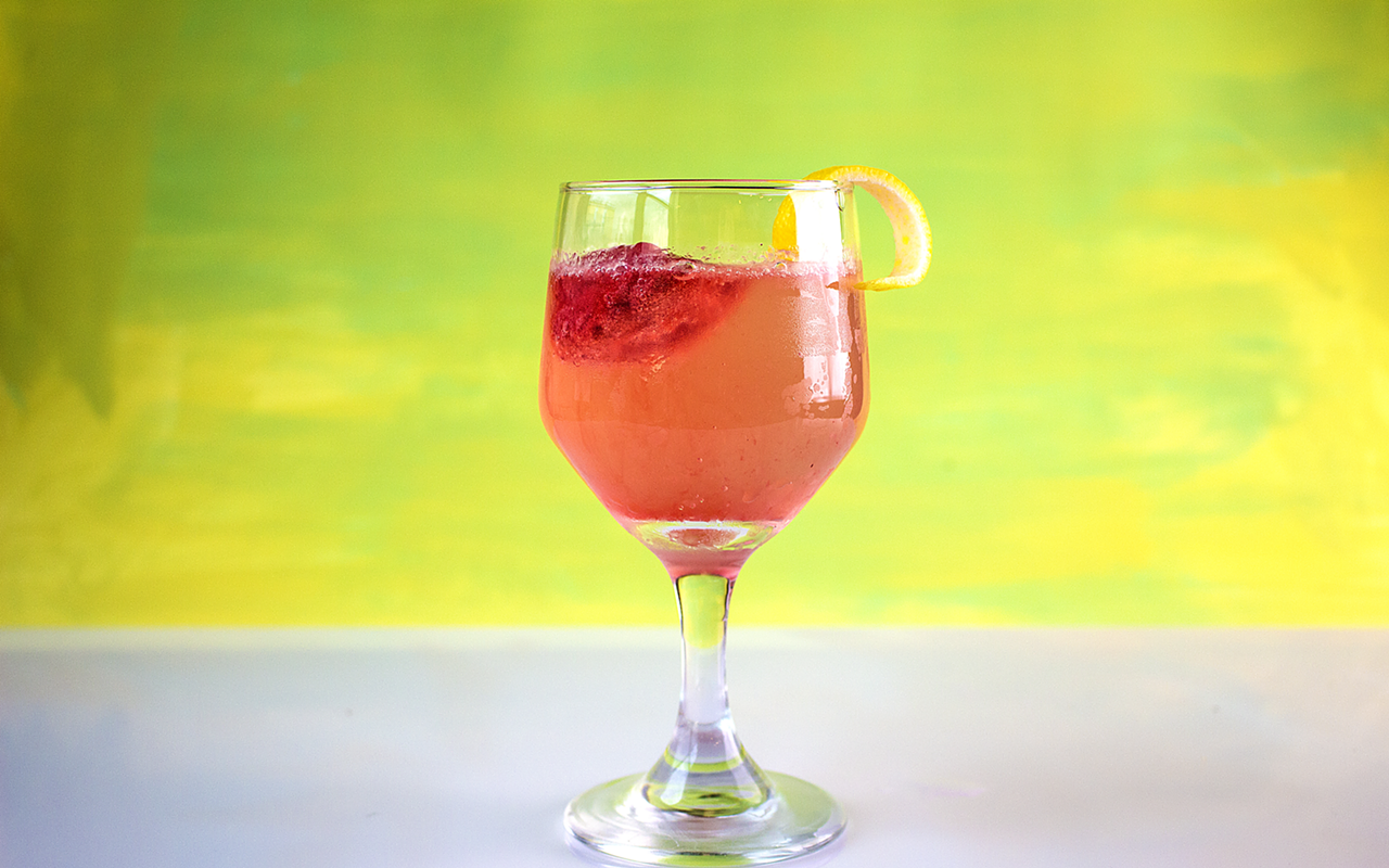 On the Sauce: Raspberry Sorbet French 75