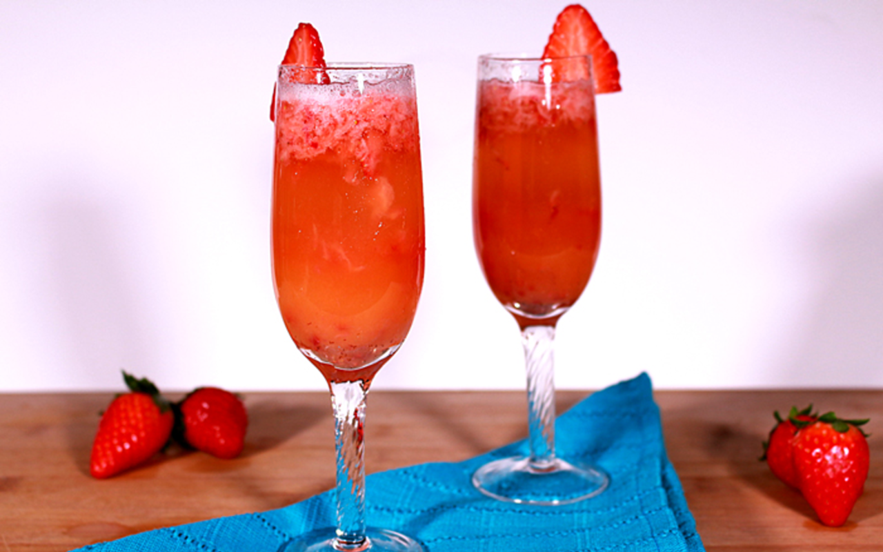On the Sauce: Strawberry-Pineapple Mimosa