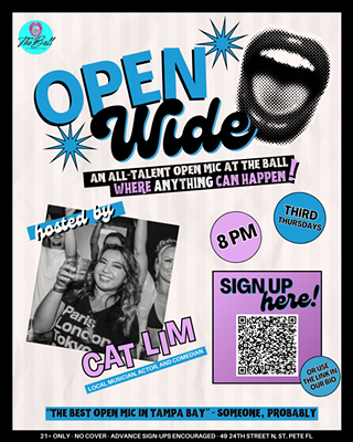 Image: OPEN WIDE Open Mic