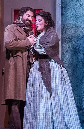 Scene from La Boh&egrave;me